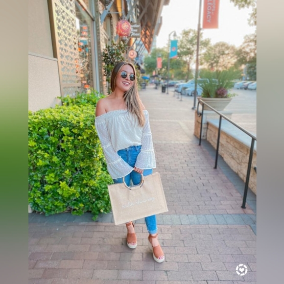 Just Fab Hallie Espadrille Flatform Platform Sandals Cognac Tan 9 - Picture 6 of 12